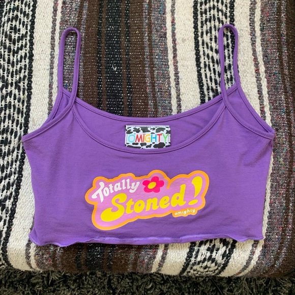 totally stoned crop tank - Picture 2 of 3